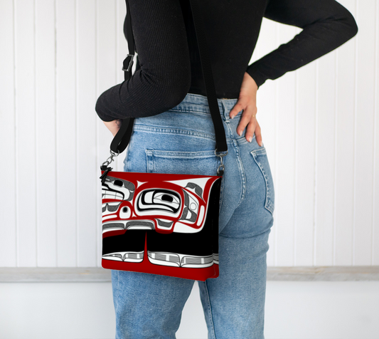 Vegan Leather Crossbody Purse - Dish Rendition(v3)