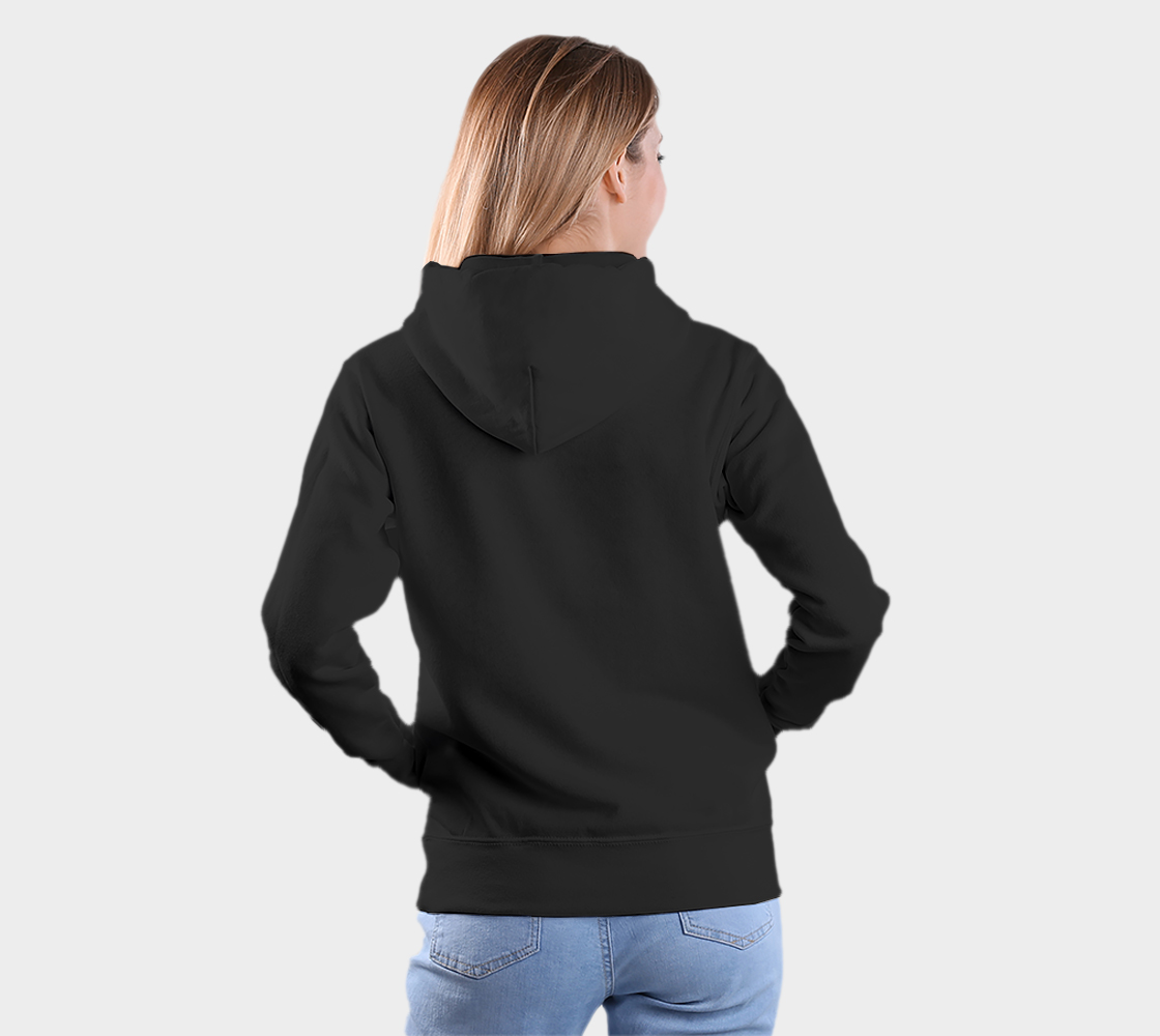 Pullover Hoodie - White Raven