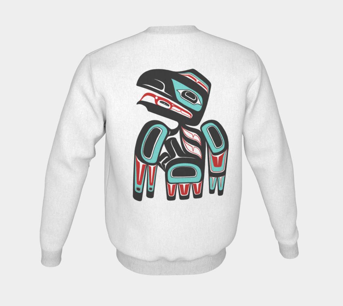 Crewneck Sweatshirt - Haida Raven (front/back)