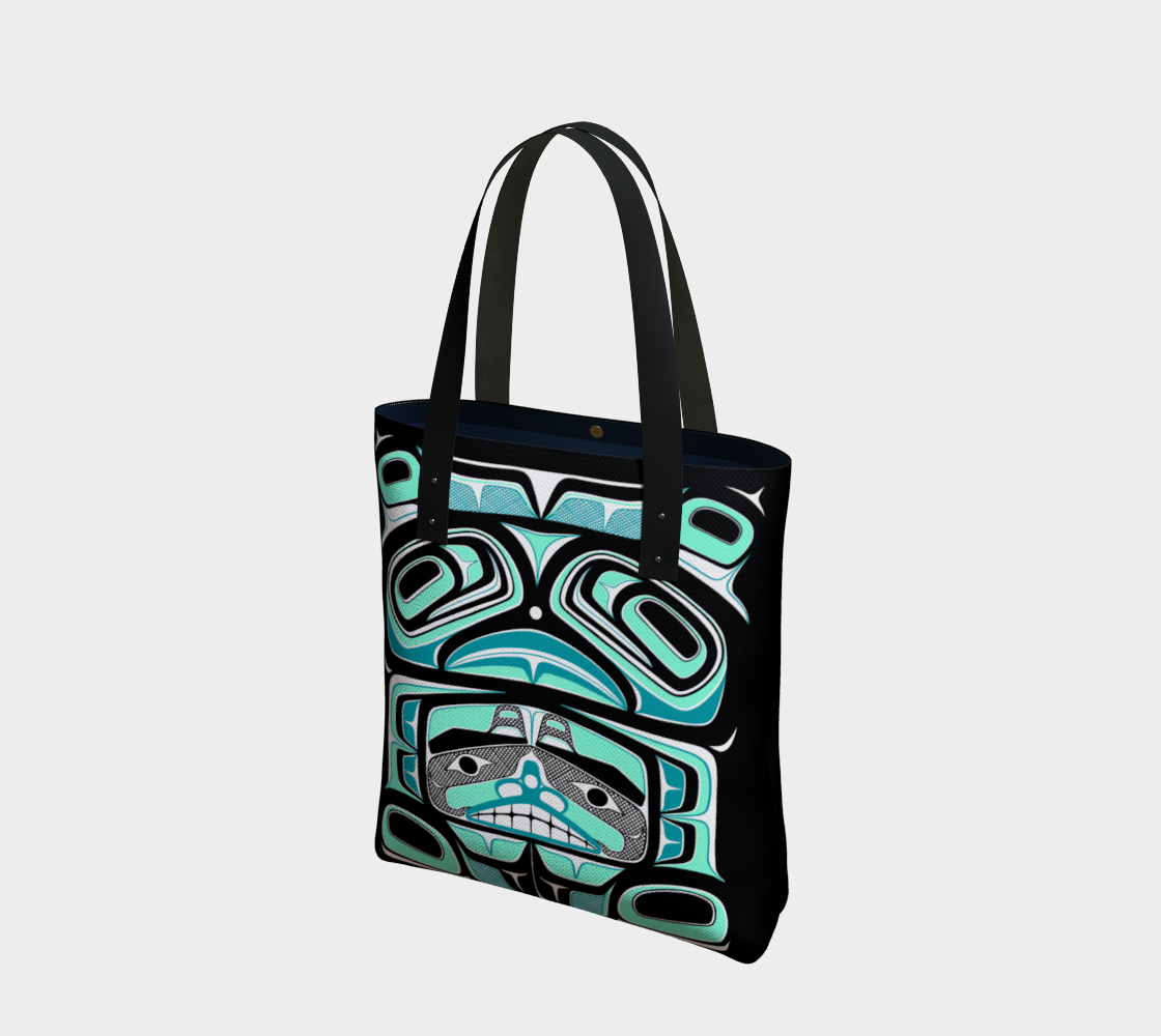 Tote Bag- Haida Box Fig.60 (teal)
