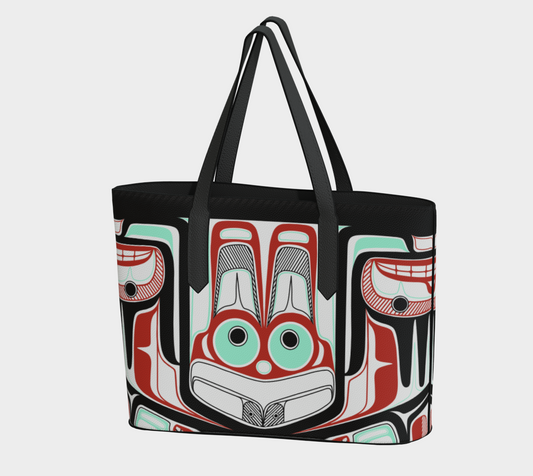 Vegan Leather tote -Haida Mousewomen