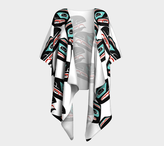 Draped Kimono - Haida Raven Head (4)