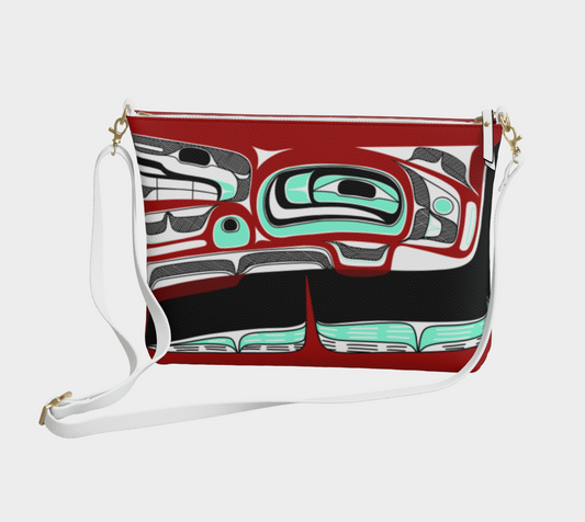 Vegan Leather Crossbody Purse- Dish Rendition (v3)