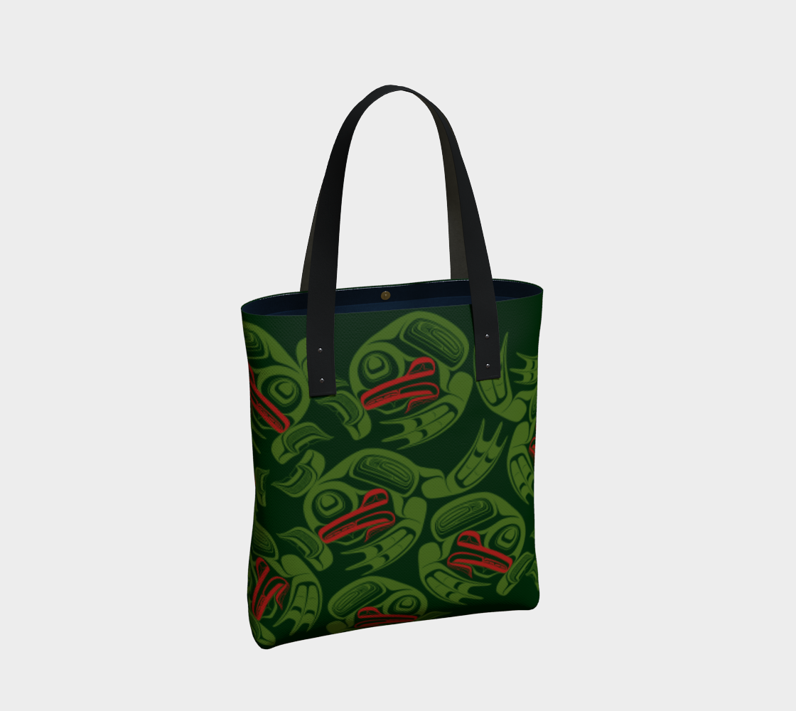 Tote Bag - Haida Frog Army (green)