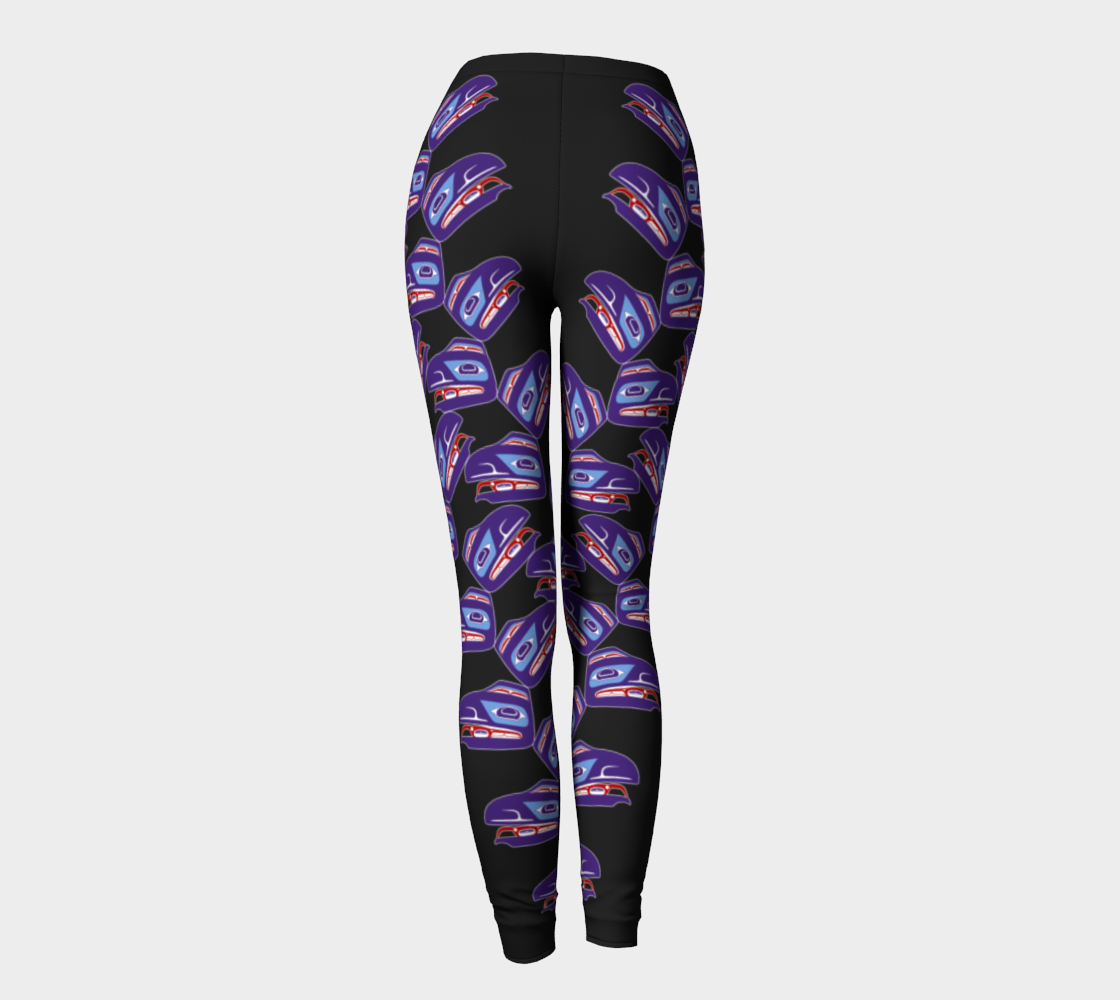 Leggings - Haida Raven (PURPLE)