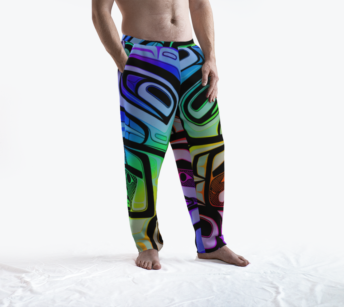 Lounge pants- Haida box fig.60 (rainbow/black)