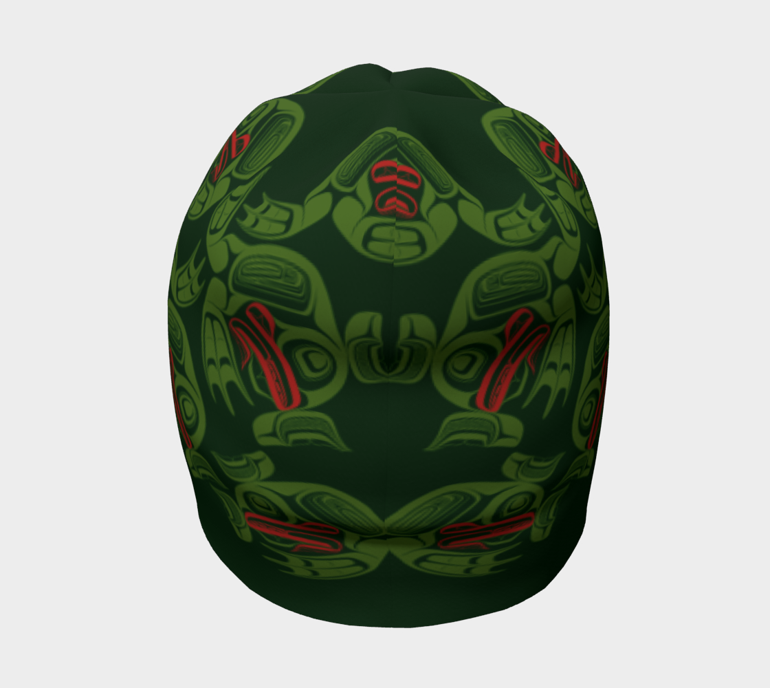 Beanie - Haida Frog Army (green)