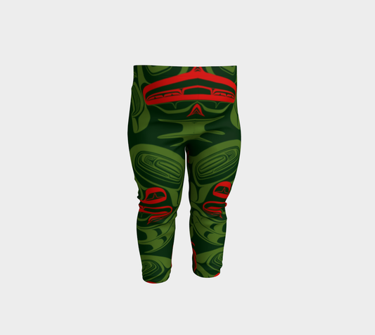 Baby Leggings - Haida Frog Army (green)