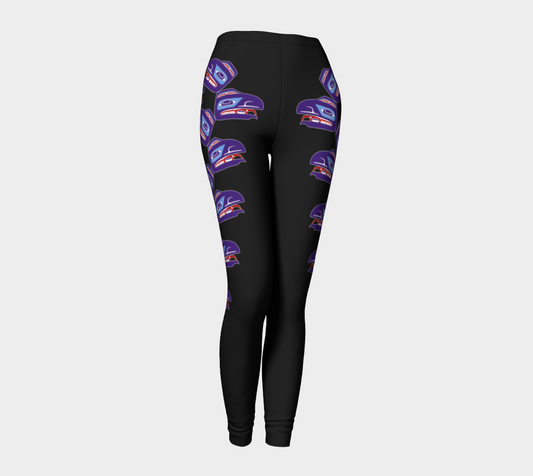 Leggings - Haida Raven (PURPLE)