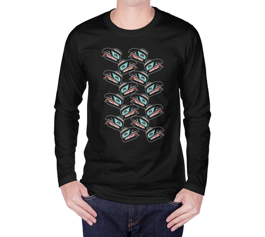 Long Sleeve Tee - Haida Raven (multifront)