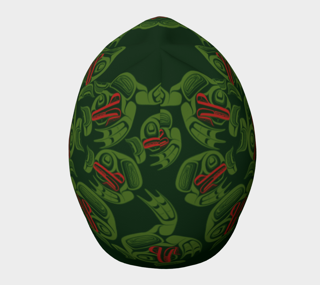 Beanie - Haida Frog Army (green)