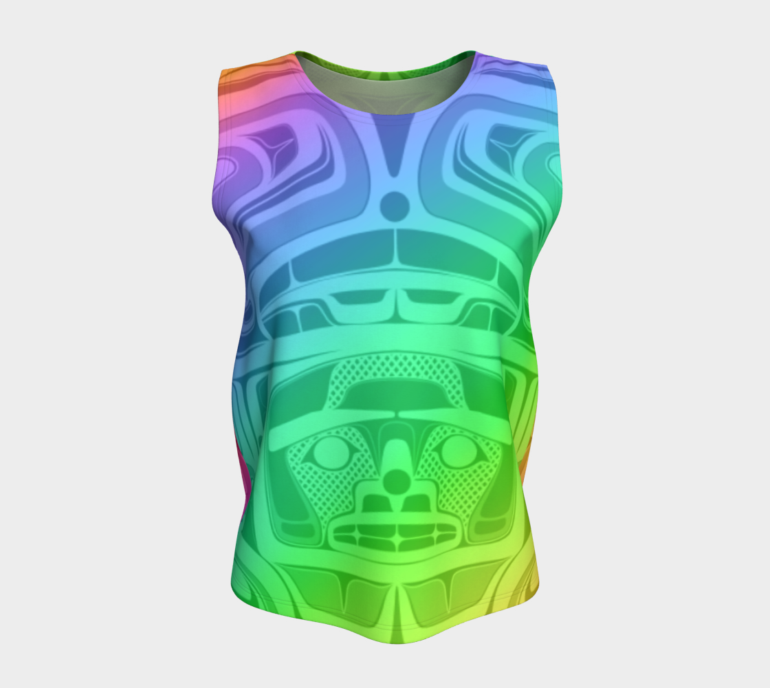 Loose tank top- Haida box fig.60 (rainbow)