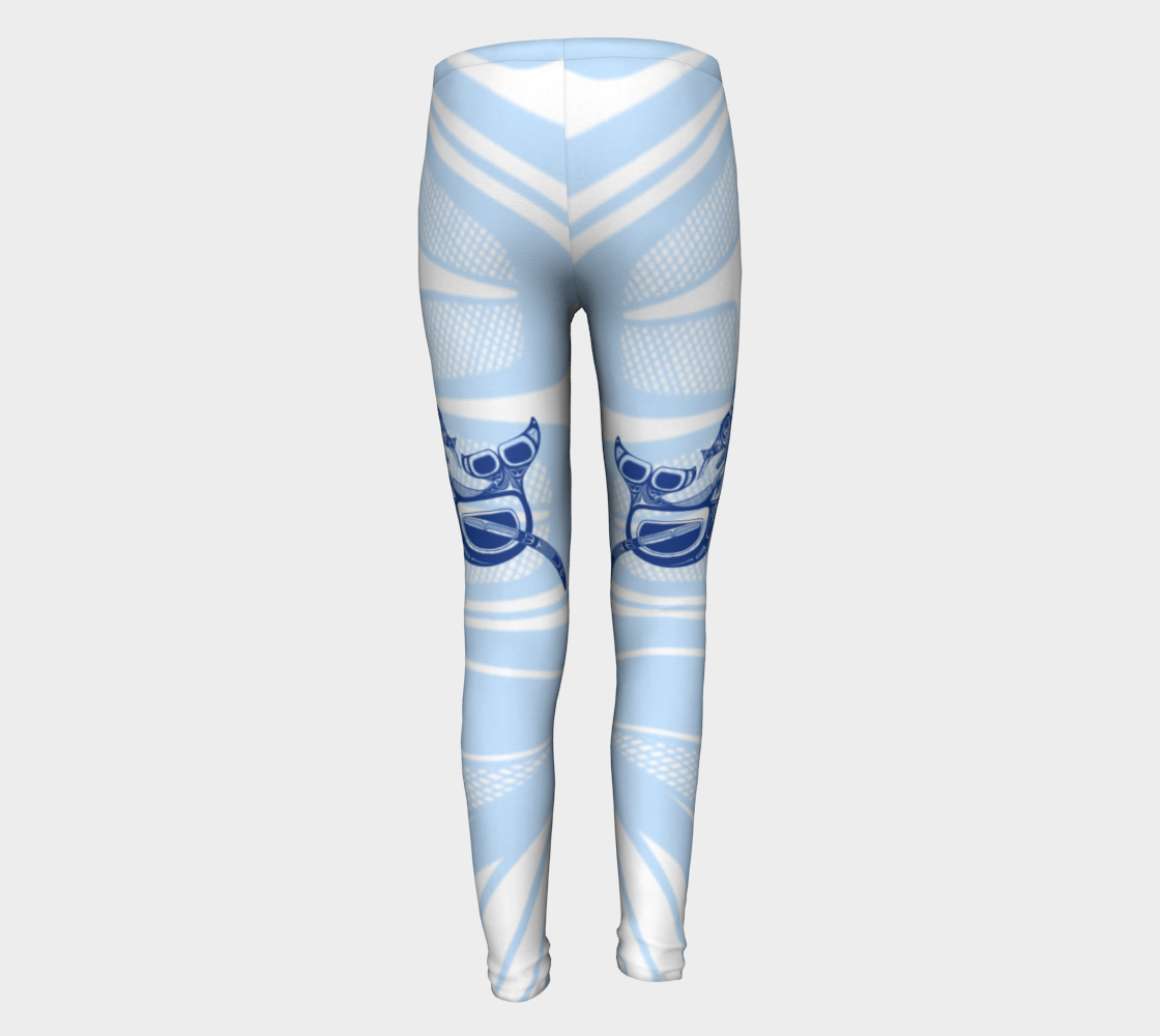 Youth Leggings - Haida Humpback Whales