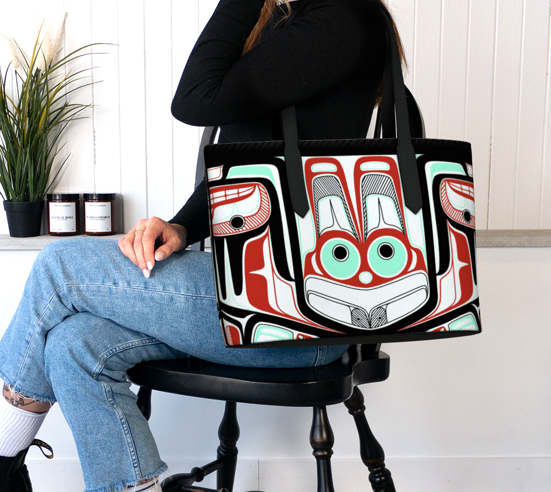 Vegan Leather tote -Haida Mousewomen