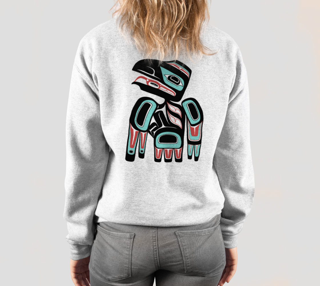 Crewneck Sweatshirt - Haida Raven (front/back)