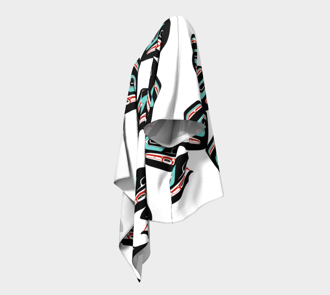 Draped Kimono - Haida Raven Head (4)