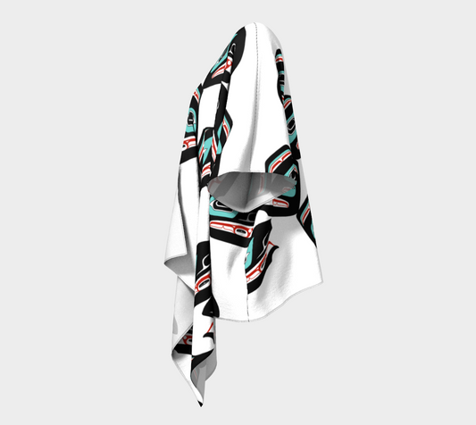 Draped Kimono - Haida Raven Head (4)