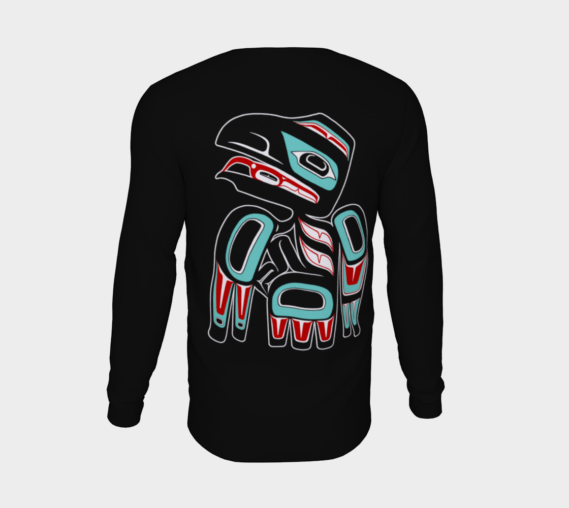 Long Sleeve Tee - Haida Raven (multifront)