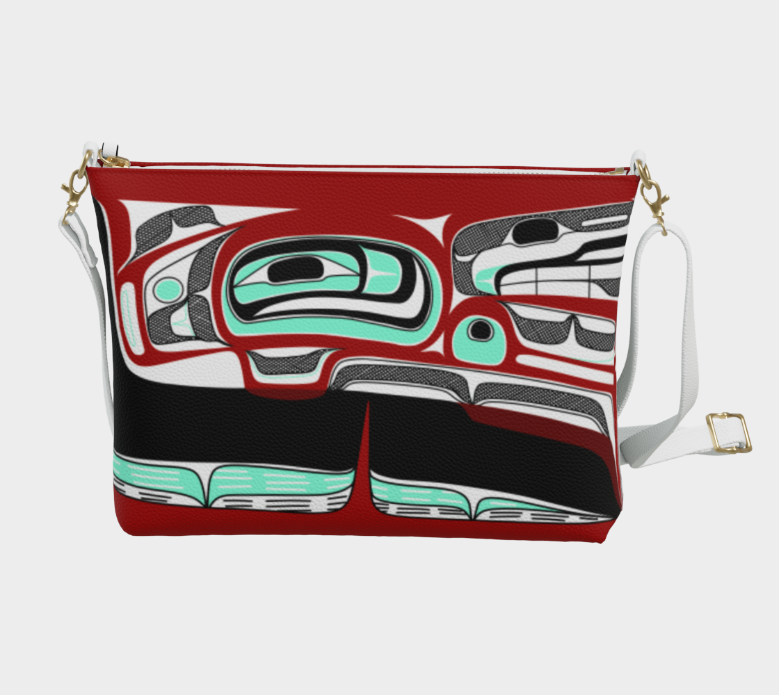 Vegan Leather Crossbody Purse- Dish Rendition (v3)