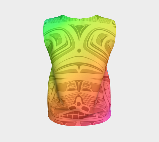 Loose tank top-  Haida box fig.60 (rainbow)