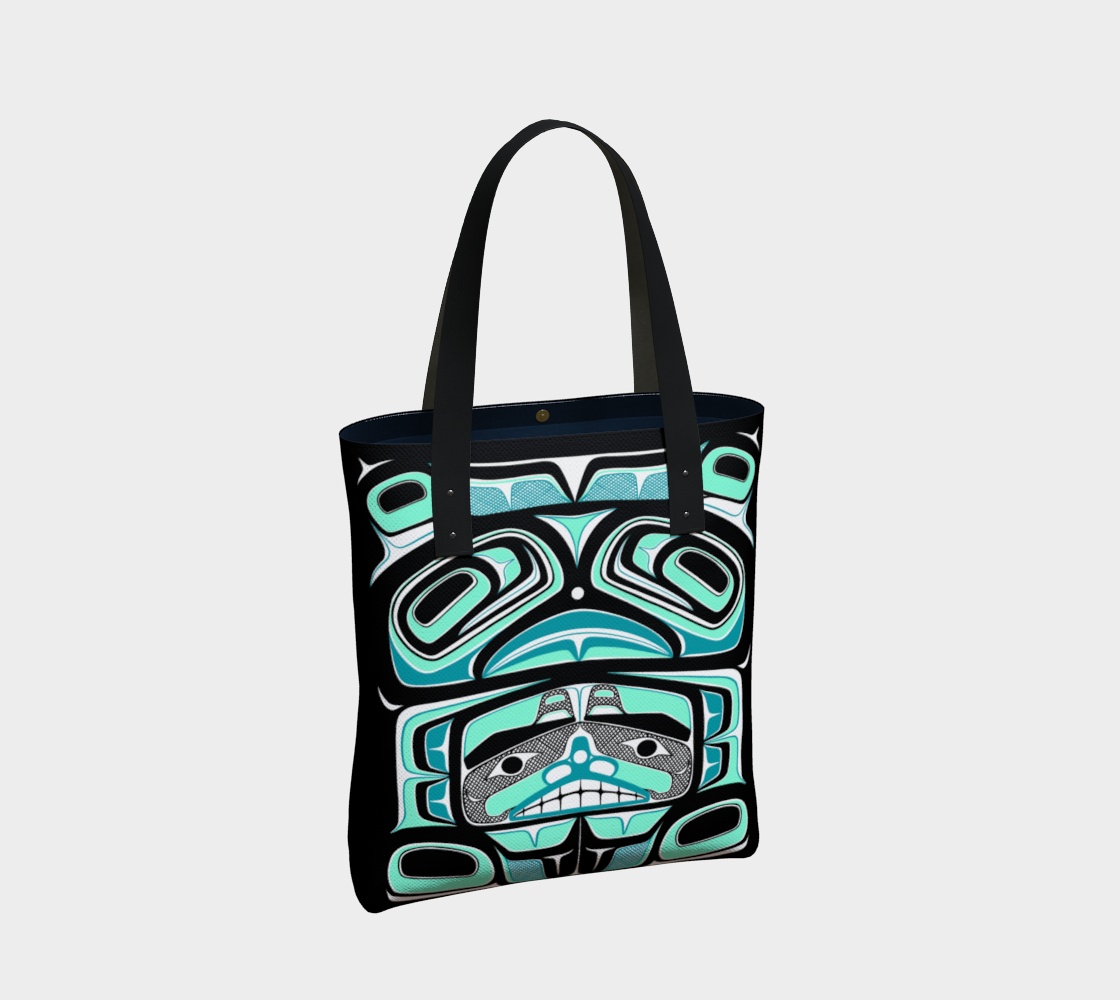 Tote Bag- Haida Box Fig.60 (teal)