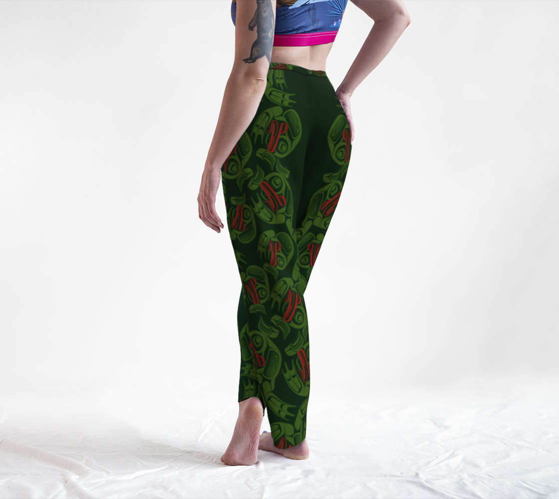Lounge Pants - Haida Frog Army (green)