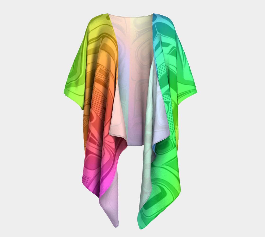 Draped Kimono - Haida Box fig.60 (rainbow)