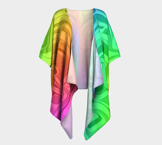 Draped Kimono - Haida Box fig.60 (rainbow)