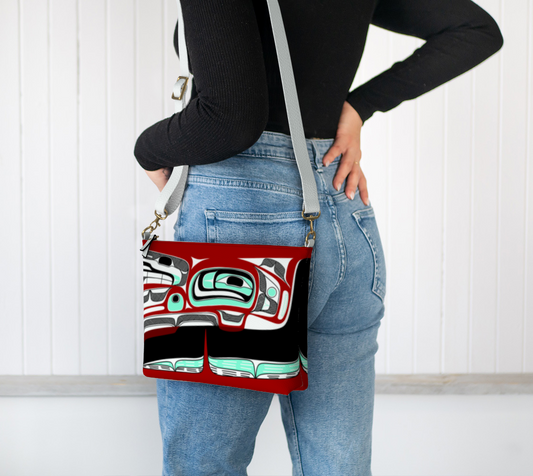 Vegan Leather Crossbody Purse- Dish Rendition (v3)