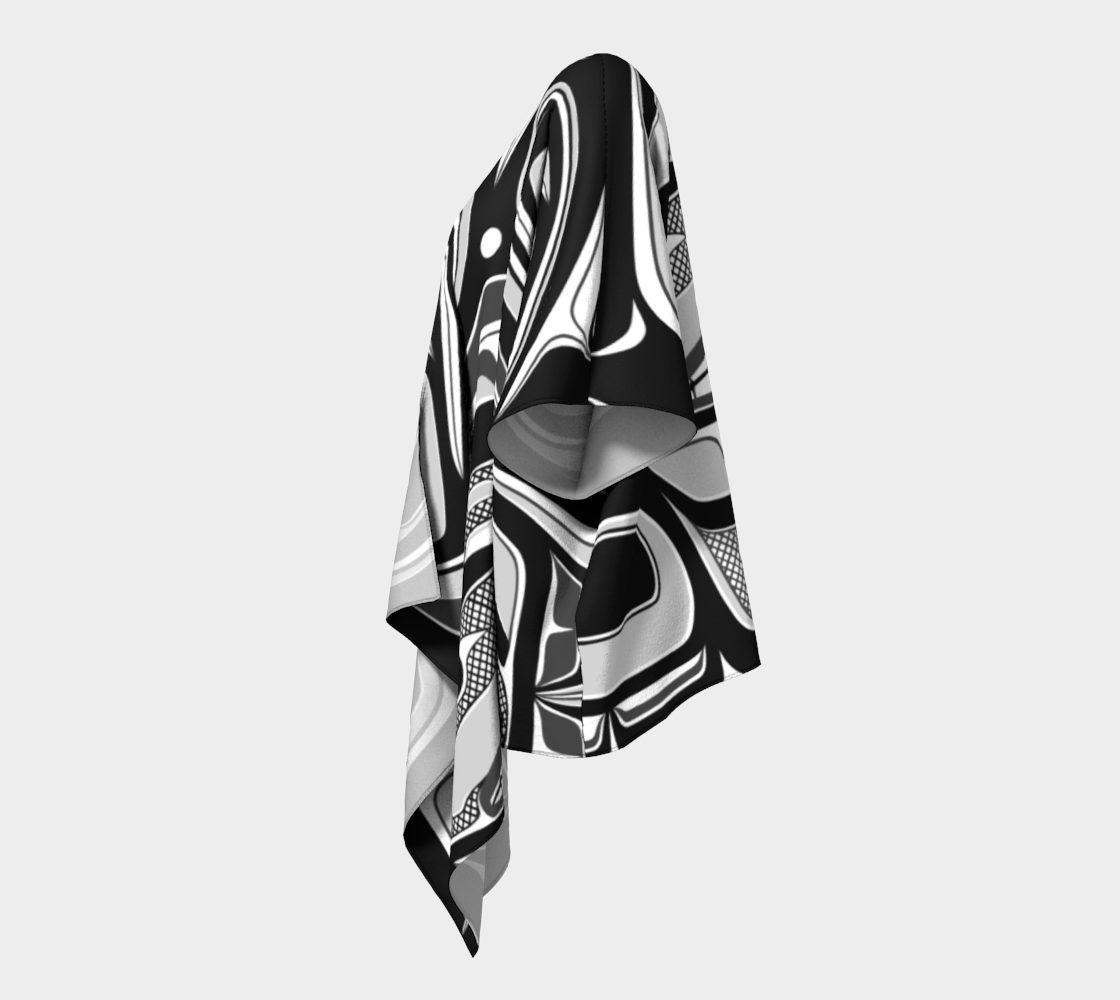 Draped Kimono - Haida Box Fig.60 (b/w)