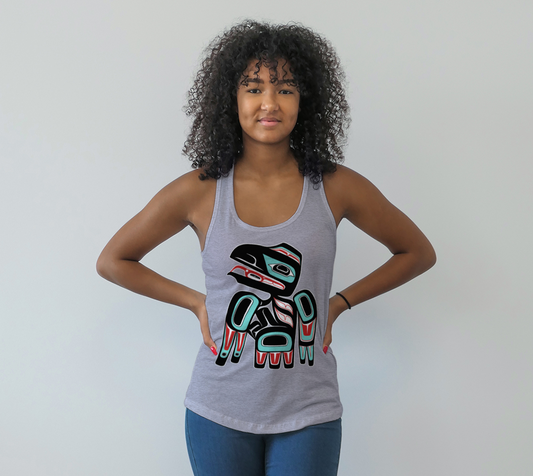 Racerback Tank Top - Haida Raven