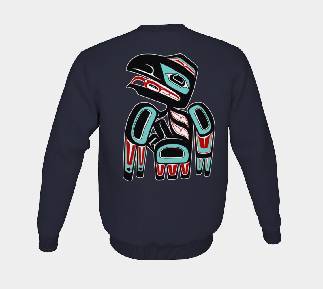 Crewneck Sweatshirt - Haida Raven (front/back)