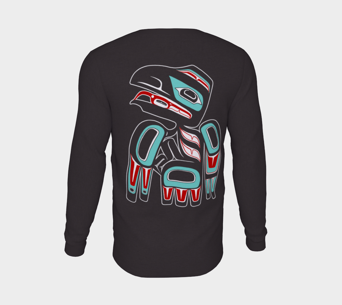 Long Sleeve Tee - Haida Raven (multifront)