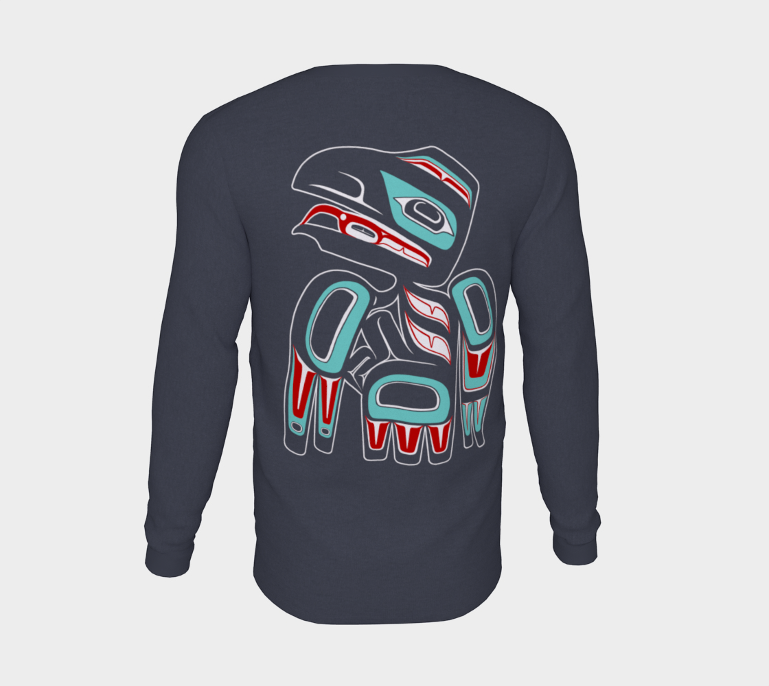 Long Sleeve Tee - Haida Raven (multifront)