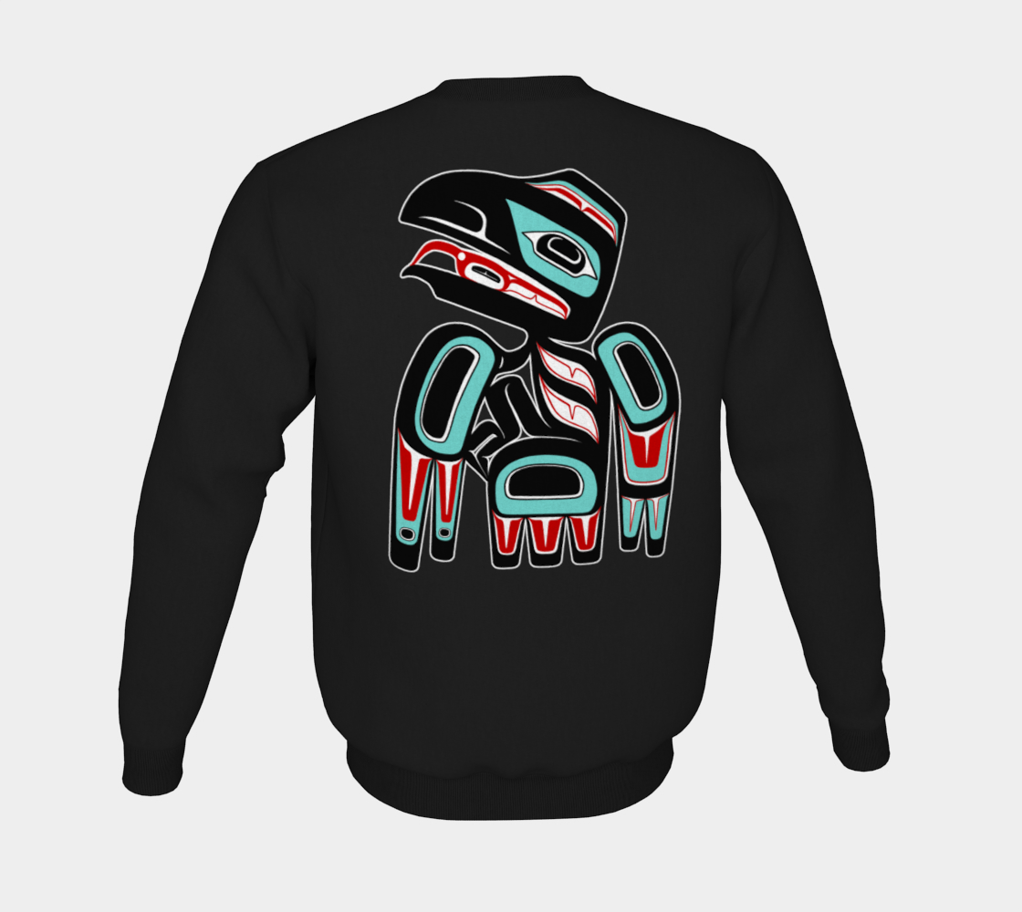 Crewneck Sweatshirt - Haida Raven (front/back)