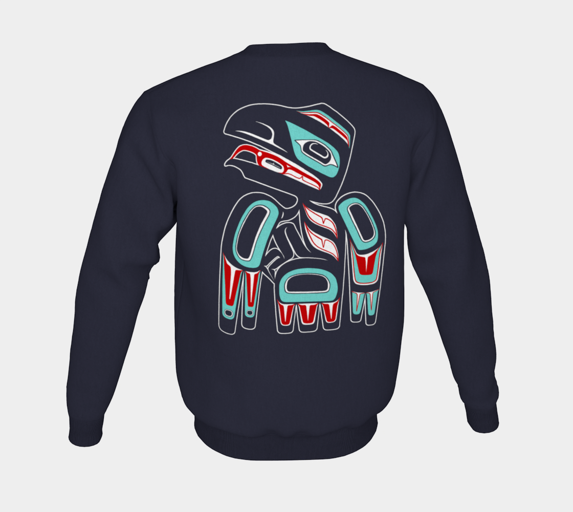 Crewneck Sweatshirt - Haida Raven (multifront)