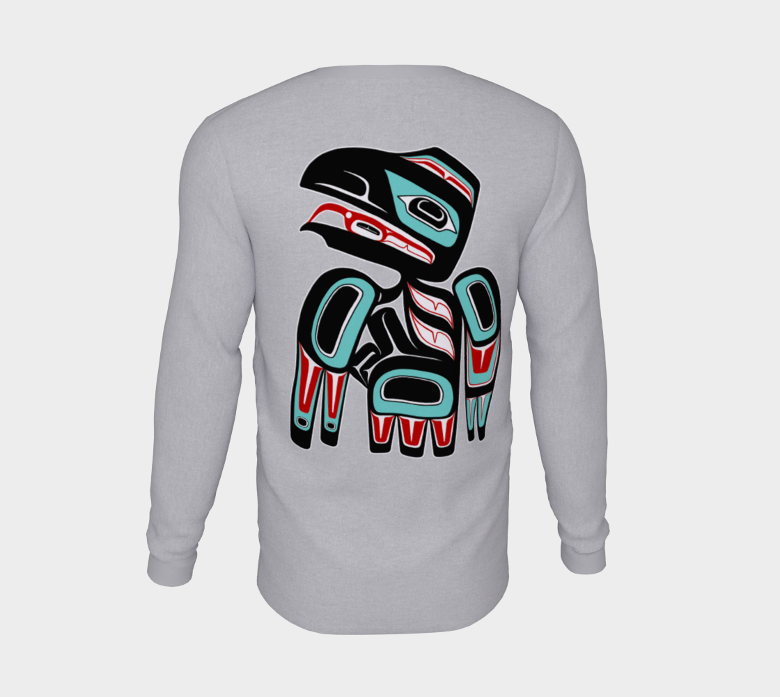 Long Sleeve Tee - Haida Raven (front/back)