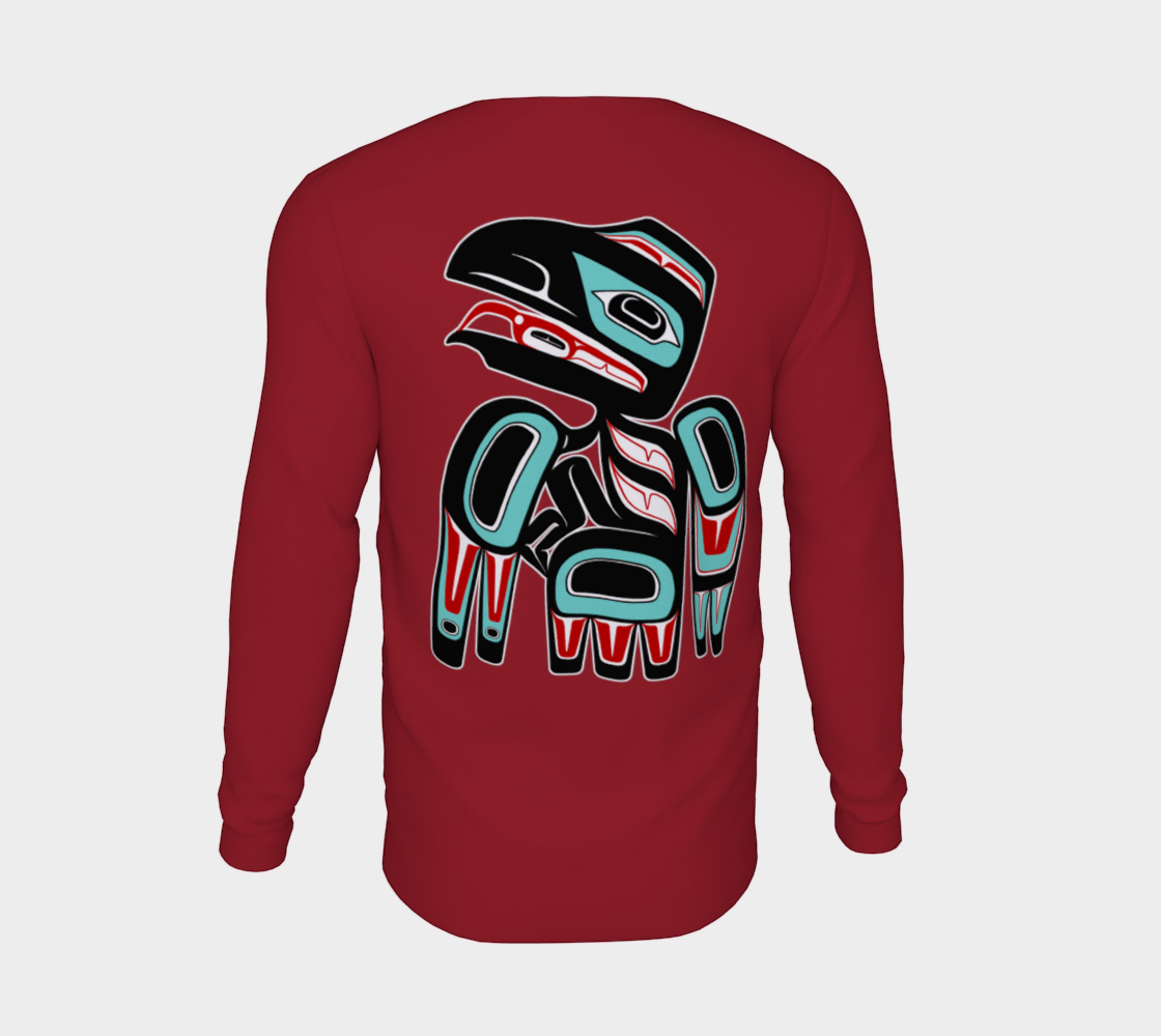 Long Sleeve Tee - Haida Raven (front/back)
