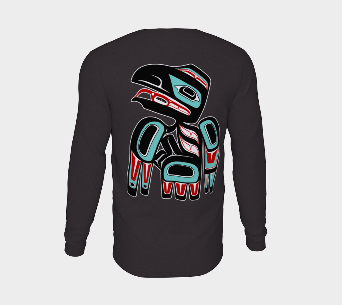 Long Sleeve Tee - Haida Raven (front/back)