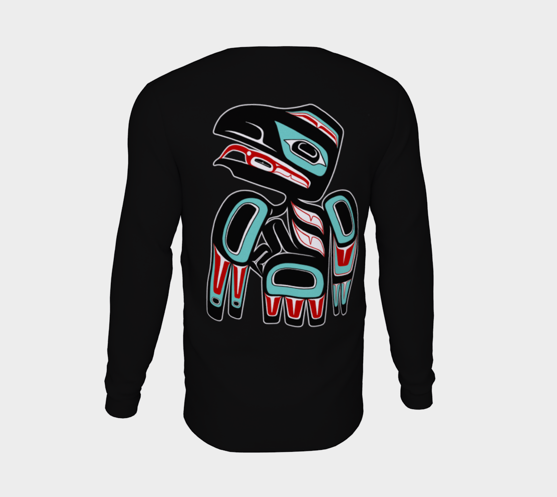 Long Sleeve Tee - Haida Raven (front/back)