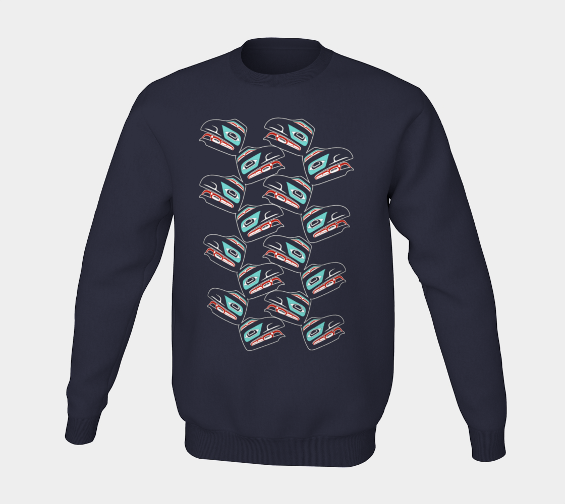 Crewneck Sweatshirt - Haida Raven (multifront)