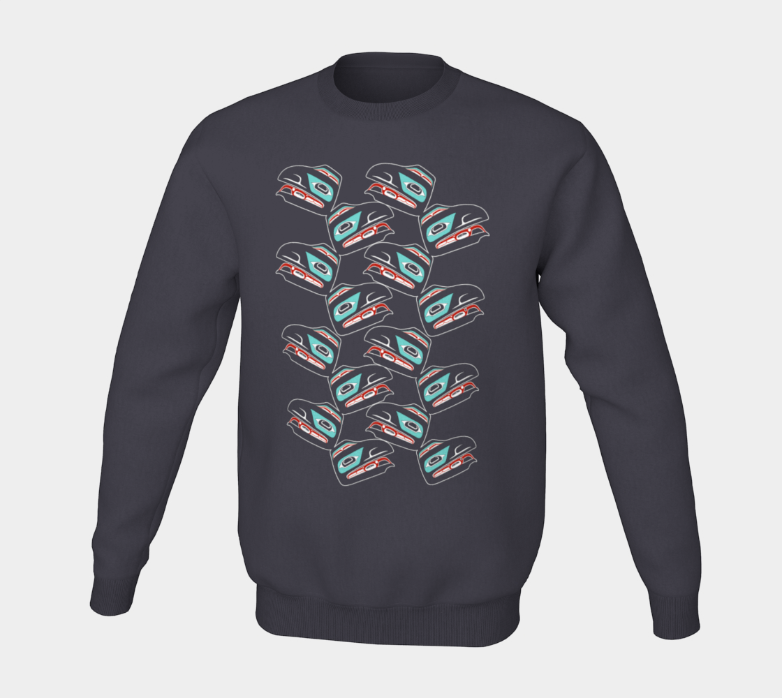 Crewneck Sweatshirt - Haida Raven (multifront)