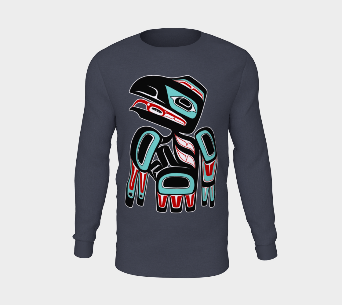 Long Sleeve Tee - Haida Raven