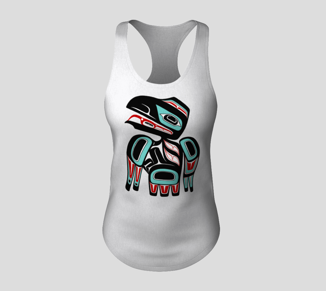 Racerback Tank Top - Haida Raven