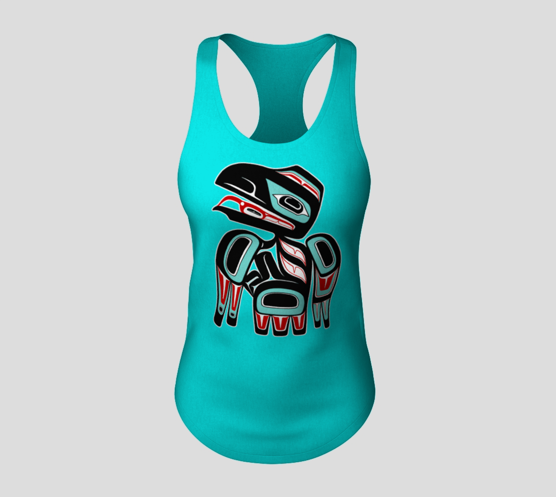 Racerback Tank Top - Haida Raven