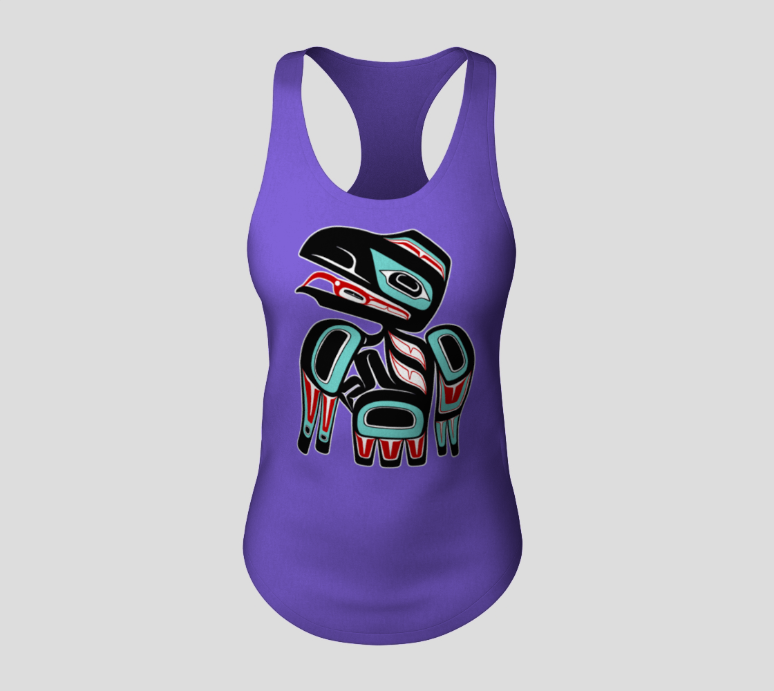 Racerback Tank Top - Haida Raven