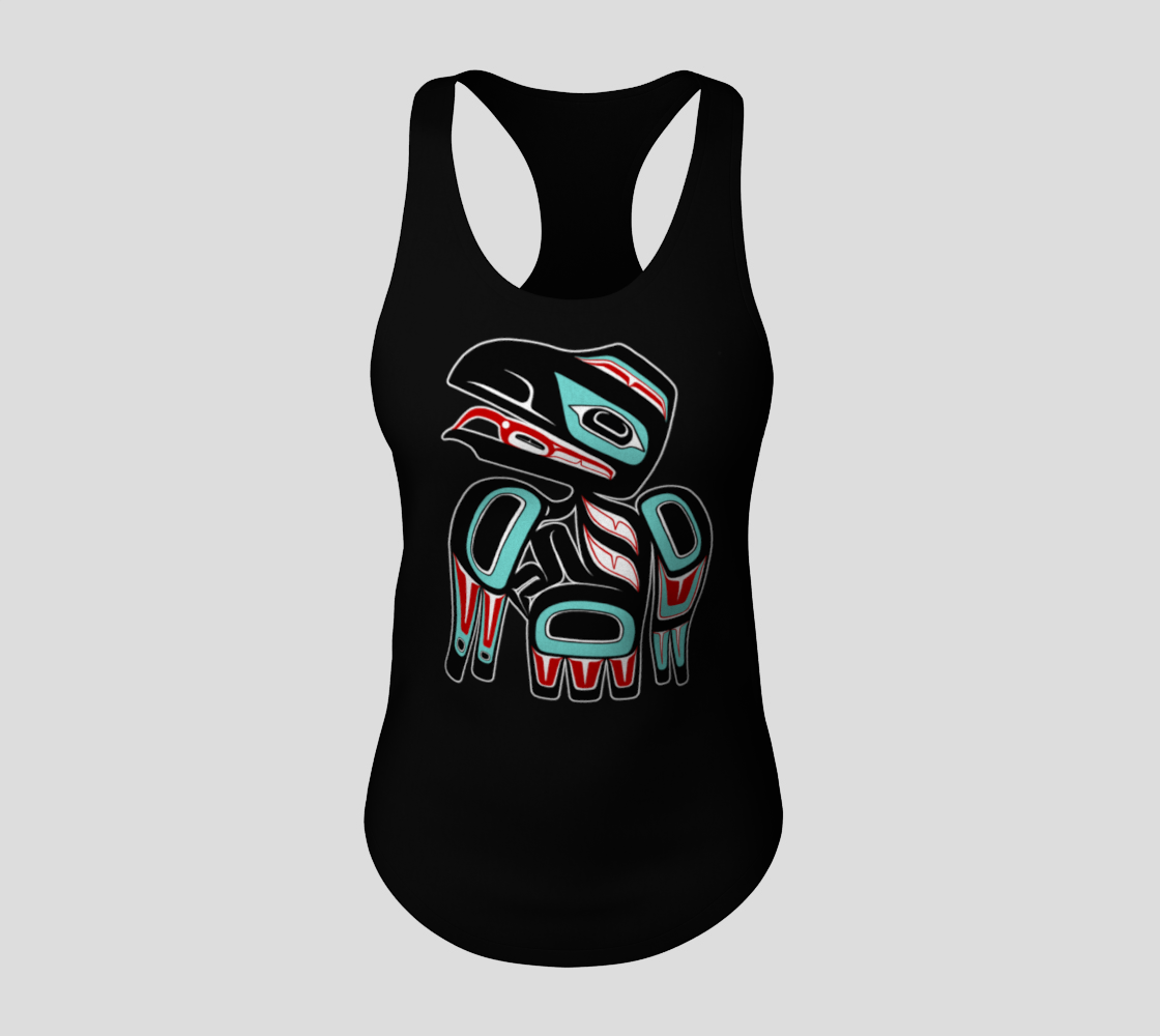 Racerback Tank Top - Haida Raven
