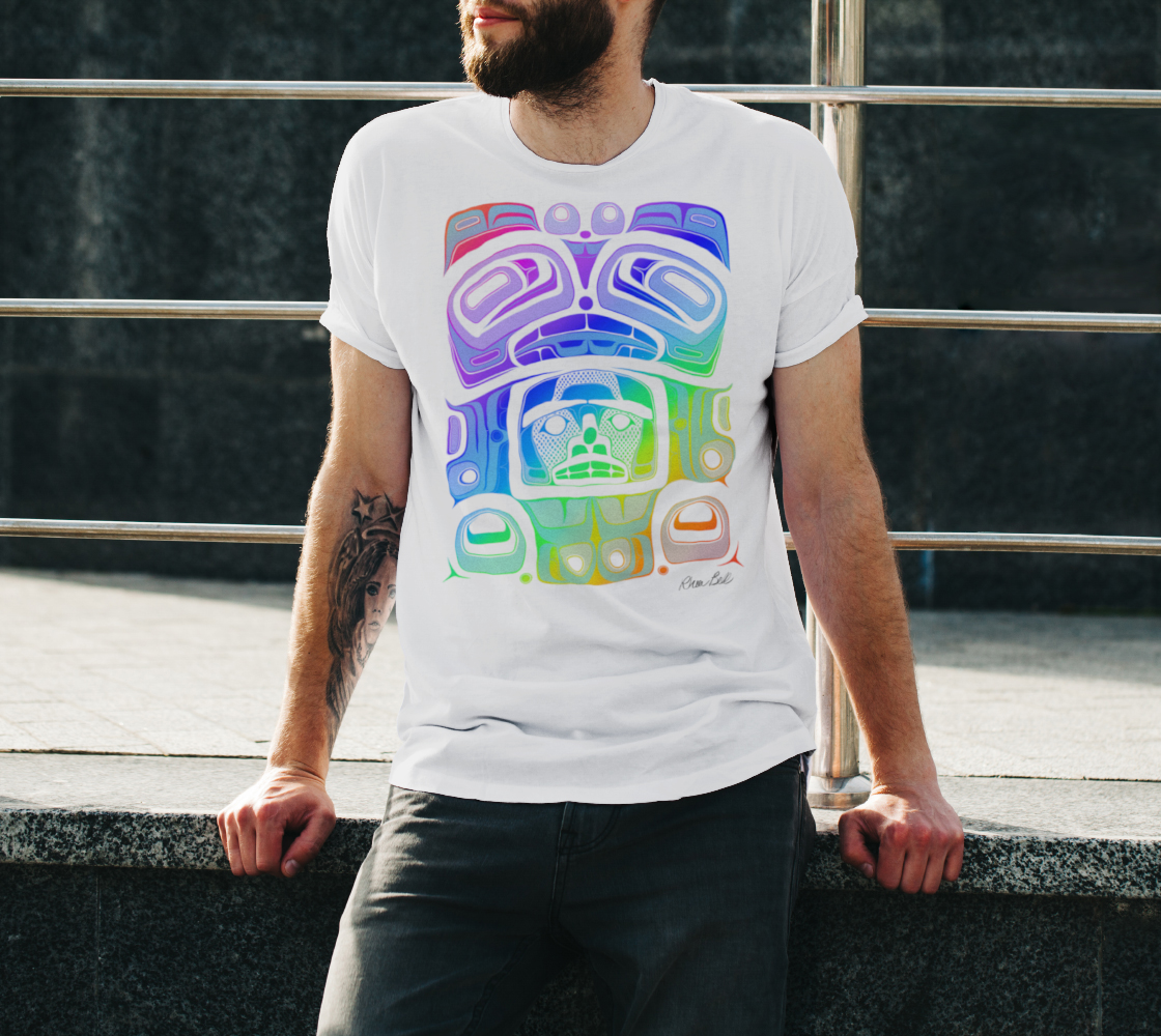 Tee (unisex)-Haida Box fig.60(rainbow)