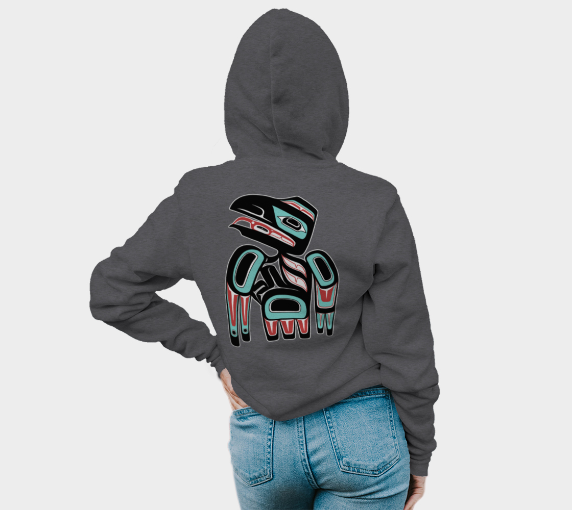Pullover Hoodie (unisex) - Haida Raven (front/back)