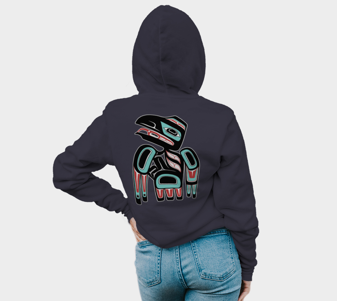 Pullover Hoodie (unisex) - Haida Raven (front/back)